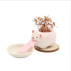 Cute Animal Drinking Ceramic Plant pot