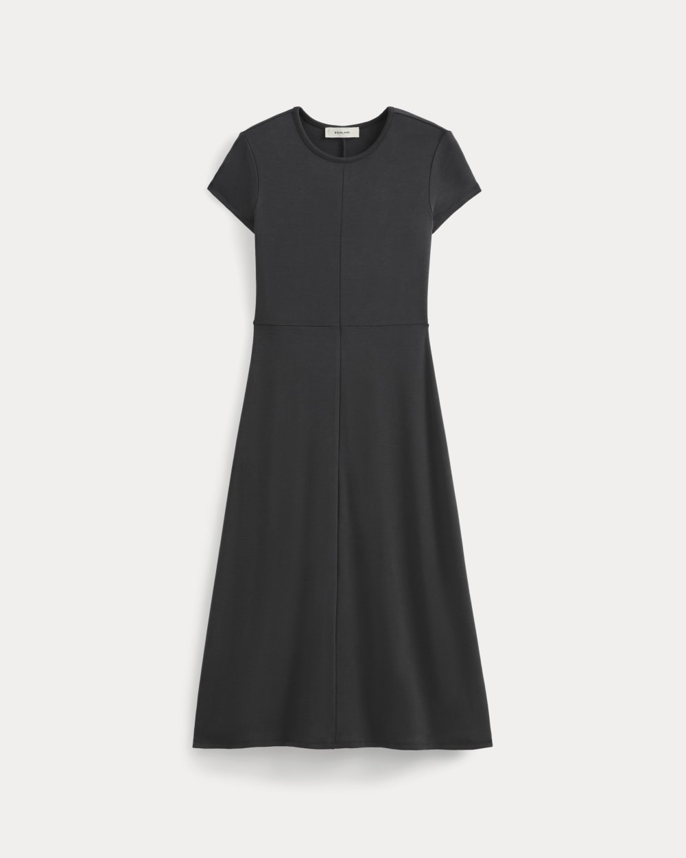Midi Tee Dress In Butterknit | Black