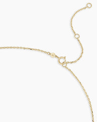 Diamond Vintage Alphabet Charm Necklace