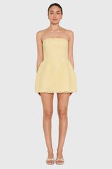 Strapless Bethany Romper In Crochet Lace