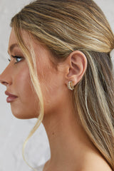 Ophelia Pearl And Crystal Earrings Gold