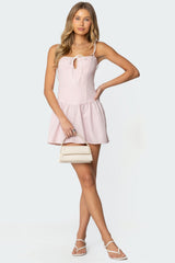 Cordelia Striped Mini Dress