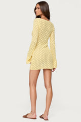 Brie Cut Out Crochet Mini Dress