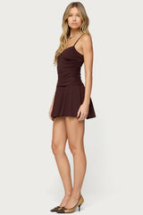 Deborah Ruched Mini Dress