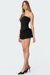 Doris Sheer Mesh Mini Dress