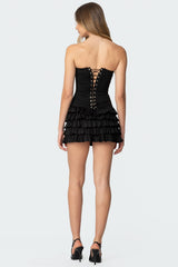 Doris Sheer Mesh Mini Dress