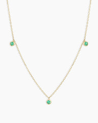 Classic Emerald Trio Necklace