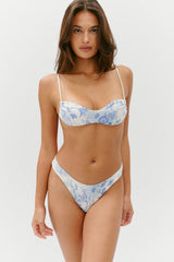 Dove Shine Bikini Bottom - Fleur de Bleu