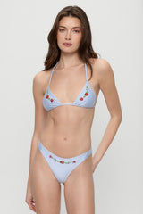 Dove Beaded Shine Bikini Bottom - Frosting
