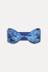 Gigi Bandeau Shine Bikini Top - Cosmic Bloom