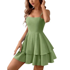 Juliette | Women's Tiered Spaghetti-Strap Cocktail Mini Dress