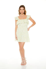 Ditsy Floral Ruffle Mini Dress