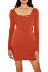 Ribbon Bodycon Mini Dress