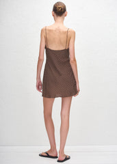 Matteau Square Slip Mini Dress - Polka Dot