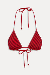 x JENNIE Nick Shine Bikini Top - Spring Stripe
