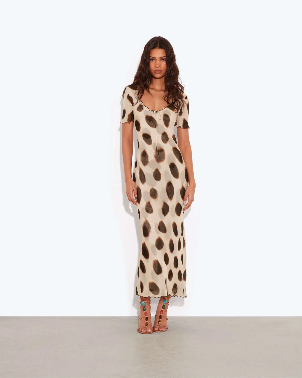 Anessa Dress Animal Dot
