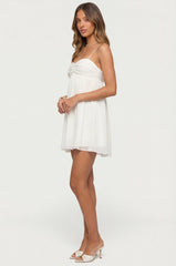 Ariellah Chiffon Babydoll Mini Dress