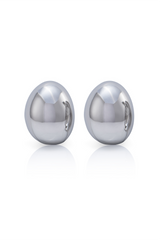 Noah Solid Earrings Silver