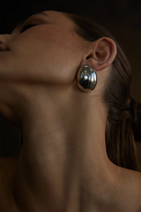 Noah Solid Earrings Silver