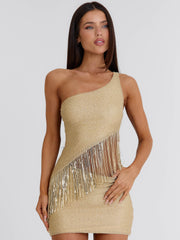 Tesza Mini Dress Gold