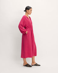 The Tencel™ Gathered Maxi Dress | Red Currant