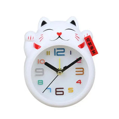 Kawaii Lucky Cat Analog Wall Clock