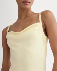 The Tank Midi Dress In Butterknit | Light Yellow