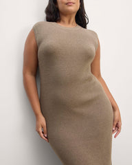 The Midi Dress In Everyday Cotton | Heather Taupe