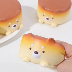 Cheese Puppy Cake Slow Rising Squishie
