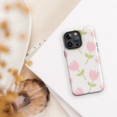 Shoppu Tulip Days Tough Phone Case for iPhone