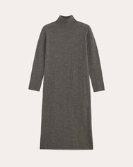 The Turtleneck Sweater Dress In Cashmere | Heather Charcoal
