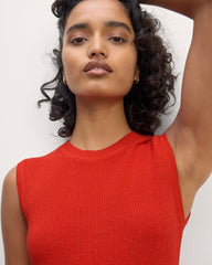 The Midi Dress In Everyday Cotton | Poppy Red