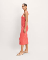 The ’90S Rib Dress | Coral
