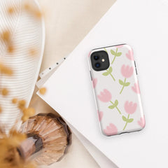 Shoppu Tulip Days Tough Phone Case for iPhone