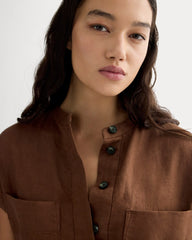 The Craft Dress In Linen | Cedarwood