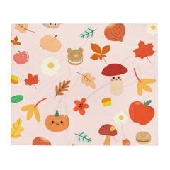 Kawaii Fall Throw Blanket