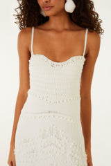 Off-White Palm Tree Knit Midi Dress