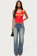 Spain Ribbed Tank Top